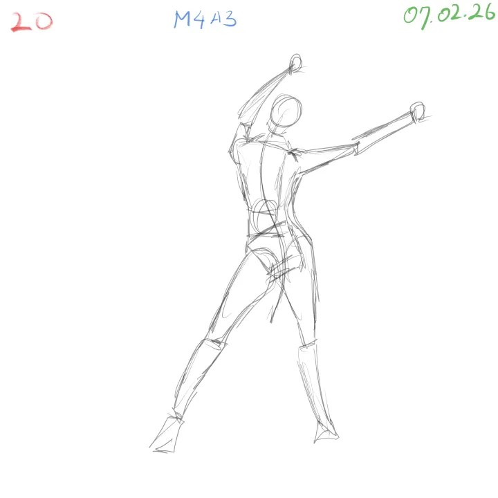 gesture drawing session page 20 capturing overall flow and motion