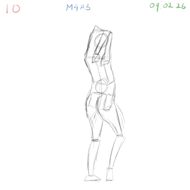 free-flowing gesture drawing capturing movement and anatomy