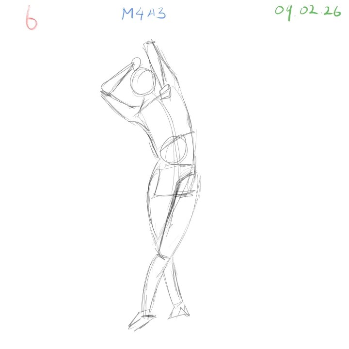 gesture drawing exercise capturing motion and energy of the human figure