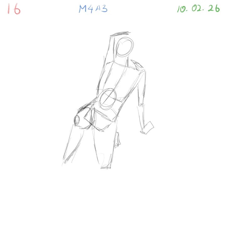 foreshortening gesture sketch practice for anatomy and depth