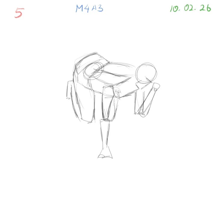 anatomical gesture drawing focusing on depth and foreshortening