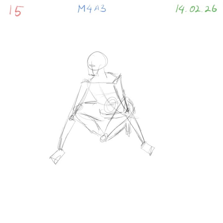 Quick gesture study capturing expressive human movement M4A3 session 15