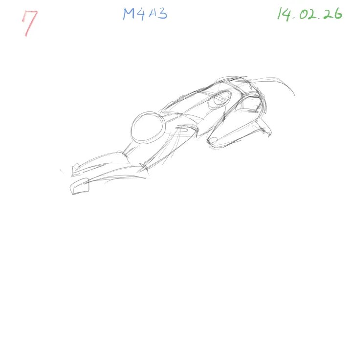 3D gesture drawing practice focusing on energy and body proportion M4A3 session 7